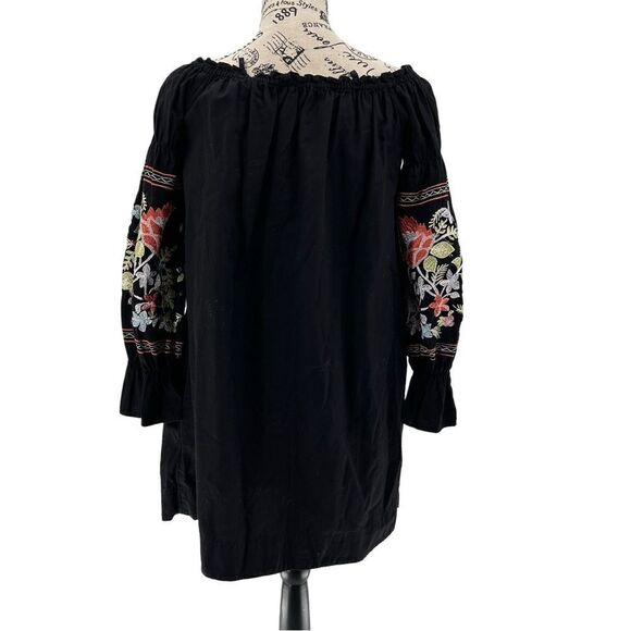 Free People Fleur Du Jour Black Mini Dress Size XS - Picture 3 of 10
